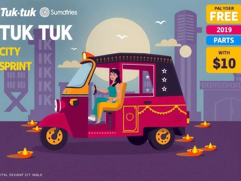 Festive Auto Rickshaw Customization Diwali Special Tuk Tuk Design